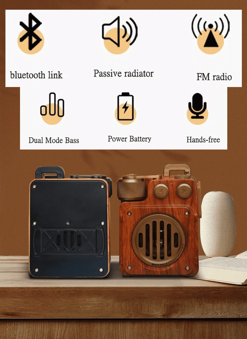旧设计收音机复古设计木质
